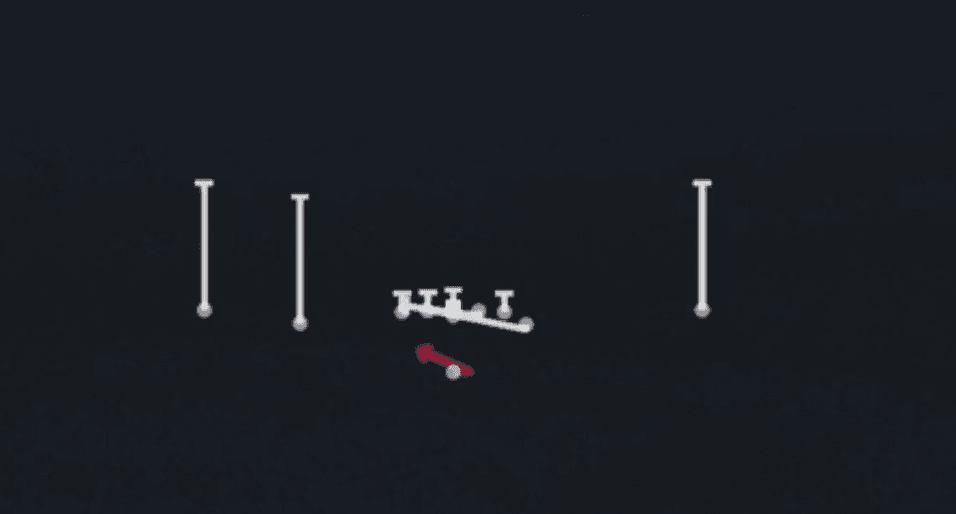 Play diagram for Counter Y from Singleback Doubles Y Off in Madden 27