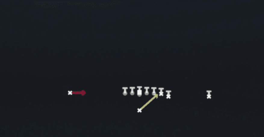 Play diagram for 26 Duo Alert X Smoke from Singleback Wing in Madden 27