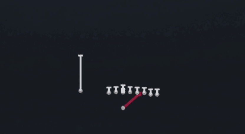 Play diagram for 26 Duo from Singleback Wing Pair Heavy in Madden 27
