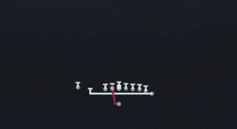 Play diagram for Mtn HB Plunge from Singleback Wing Pair Heavy in Madden 27