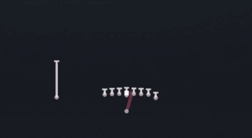 Play diagram for HB Dive from Singleback Wing Tight in Madden 27