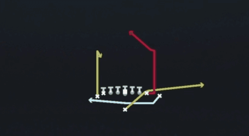 Play diagram for PA Jet Sweep from Singleback Wing Tight Left in Madden 27