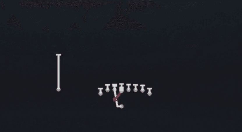 Play diagram for Fake HB Zone QB Boot from Singleback Wing Tight U in Madden 27
