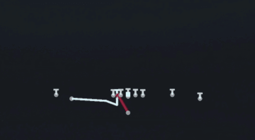 Play diagram for Mtn Zone Wk from Singleback Y Off Trio in Madden 27