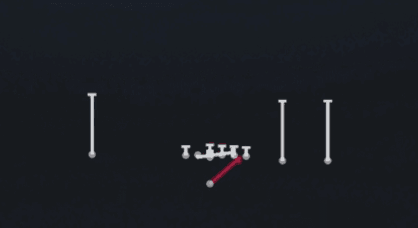 Play diagram for HB Power O from Singleback Y Trips in Madden 27