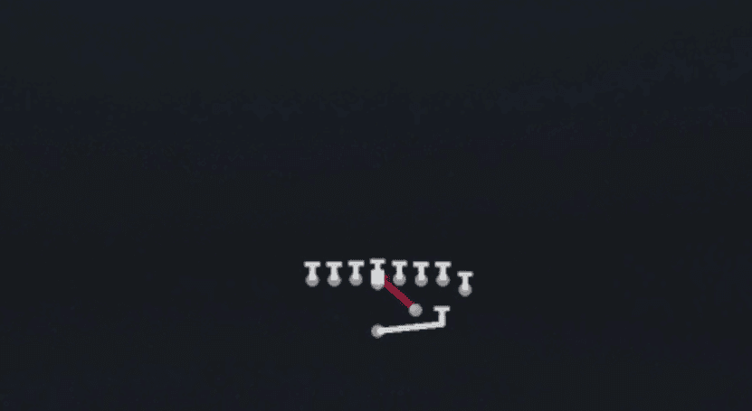 Play diagram for FB Dive from Strong I Jumbo in Madden 27