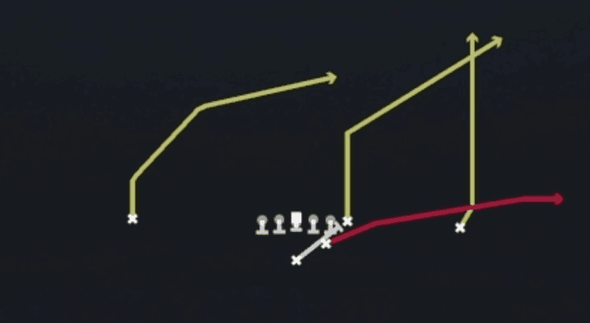 Play diagram for PA Power O from Strong I Pro in Madden 27