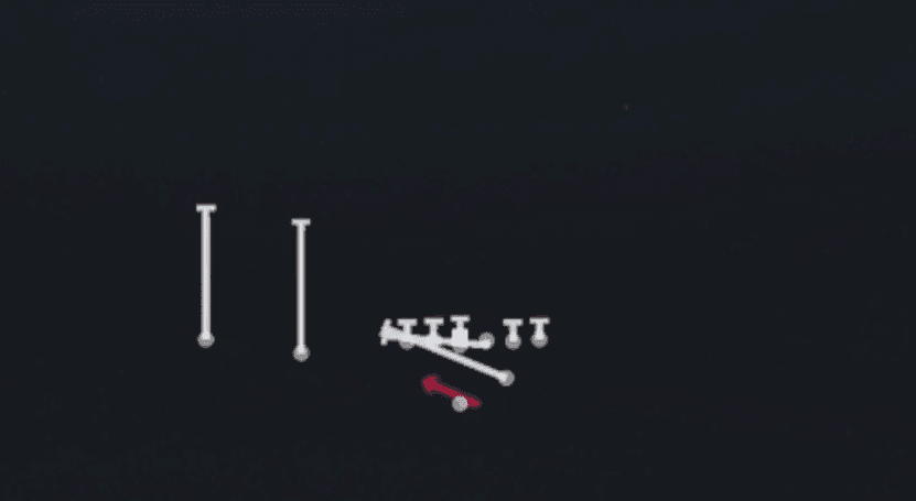 Play diagram for Counter Weak from Strong I Slot in Madden 27