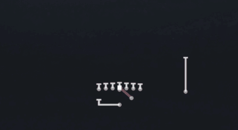 Play diagram for FB Dive from Strong I Tight in Madden 27