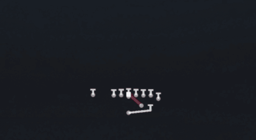 Play diagram for FB Dive from Strong I Wing Close in Madden 27