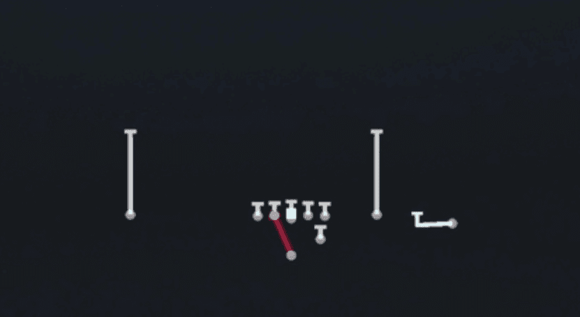 Play diagram for Mtn Zone Weak from Strong I Y Open Flex in Madden 27