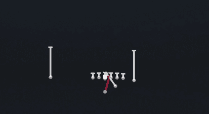 Play diagram for HB Dive from Strong I Z Close in Madden 27