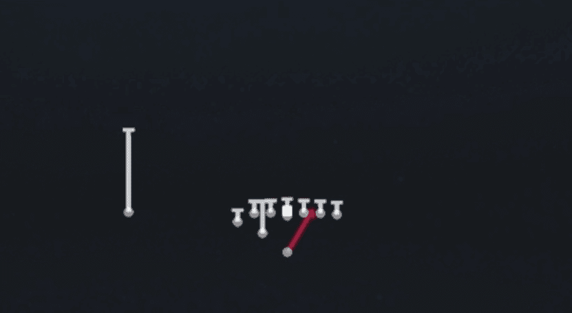 Play diagram for 94 Will from Weak I H U Off in Madden 27