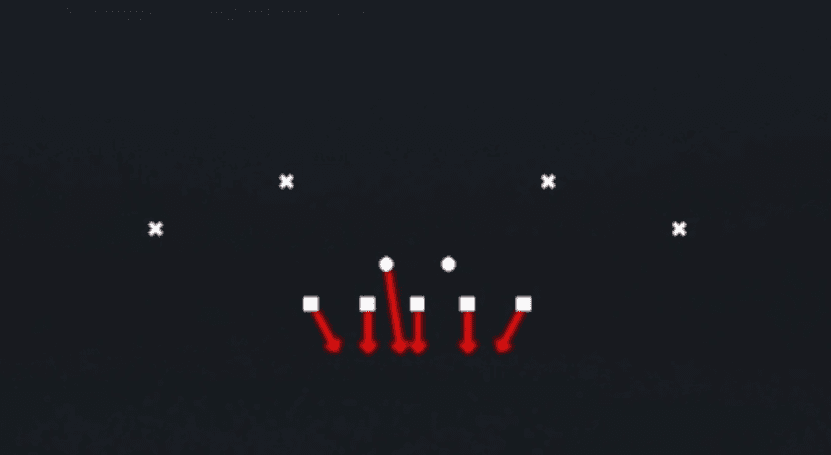Play diagram for Saw Blitz 0 from 3-4 Tite in Madden 27