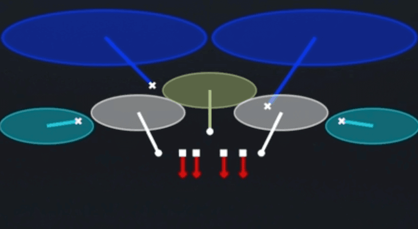 Play diagram for Tampa 2 from 4-3 Even 6-1 in Madden 27