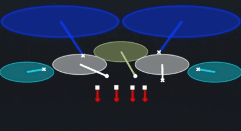 Play diagram for Cover 2 from Big Nickel Over G in Madden 27
