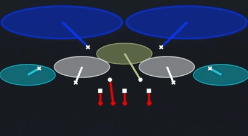 Play diagram for Tampa 2 from Dime 3-2-6 in Madden 27