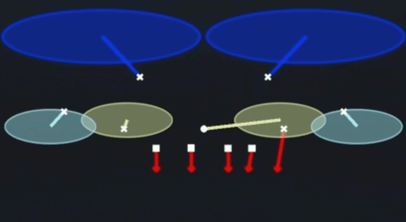 Play diagram for Dime Blitz 2 from Dime Rush in Madden 27
