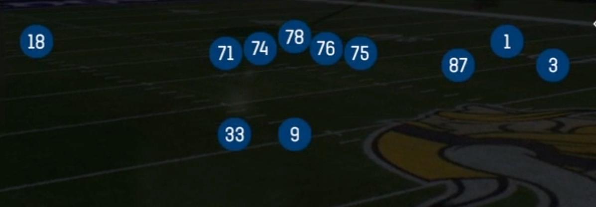 Set alignment for Trio from Hail Mary in Madden 27