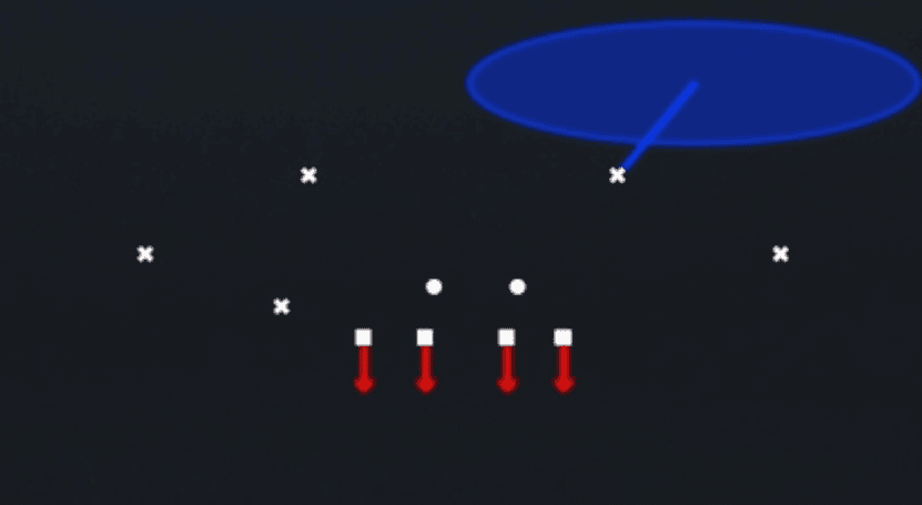 Play diagram for Bracket Switch Willie from Nickel 3-3 Over in Madden 27